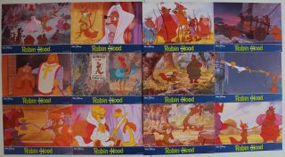 Robin Hood Spanish Lobby Card Set Walt Disney Animation
