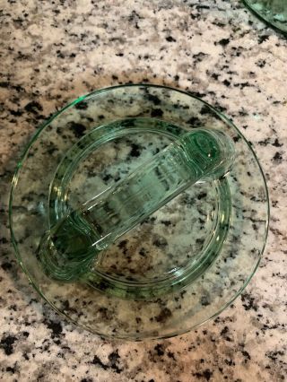 VINTAGE L.  E.  SMITH GREEN GLASS 
