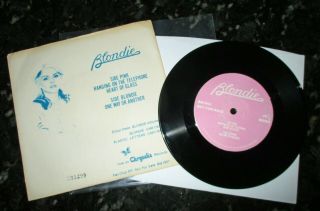 Blondie Very RARE 1978 UK Fan Club EP 7 