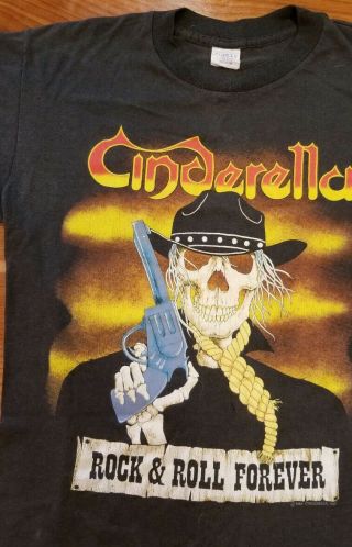 Vintage Rock Concert T Shirt.  Cinderella Mid 90 