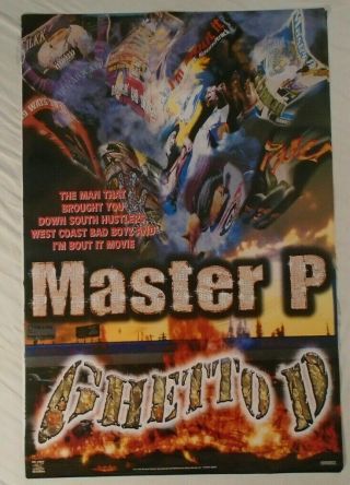 Master P 1997 Promo Poster Ghetto D Rap Hip Hop