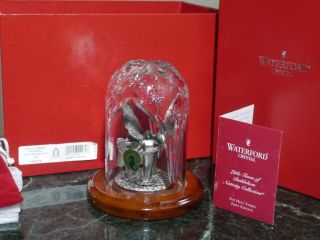 Waterford Crystal Pewter Nativity Angel Set W Box Made In Ireland