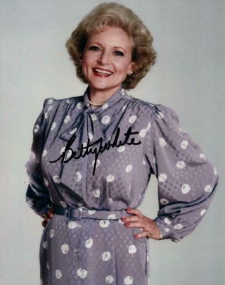 Betty White Autographed 8x10 Photo Signed Picture Pic And