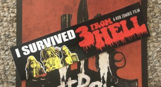 Rob Zombie’ 3 From Hell Bumper Sticker Movie Giveaway Rare