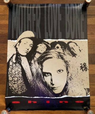 Mother Love Bone (pearl Jam) Shine Ultra Rare Promo Poster 1989