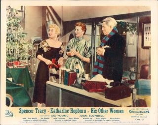 His Other Woman Desk Set Katharine Hepburn Spencer Tracy Joan Blondell Lobby Car
