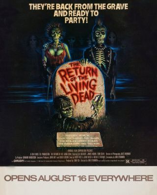 The Return Of The Living Dead (1985) Mini 16x20 Movie Poster - Rolled