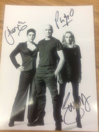 The Human League Signed Autograph Photo 6 " X 8 " Phil Oakey & Girls