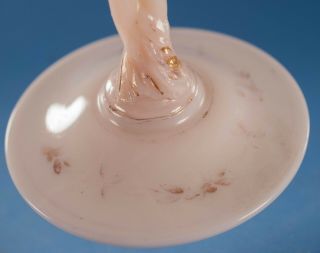 Cambridge Glass Crown Tuscan Charleton Rose Nude Shell Compote 8