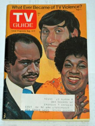 Cast Of " The Jeffersons " - Cover By Santore - 1978 Ny Metro Tv Guide - Exc/nrmt