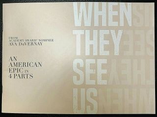 When They See Us Promo Book Emmy Fyc Photos 30 Pgs Ava Duvernay Jharrel Jerome