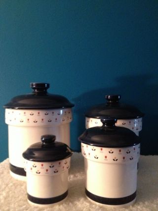 Sango " Country Borders " (4) Pc Canister Set