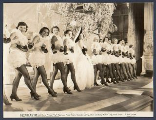 Peggy Fears & Leggy Chorus Girls 1934 Vint Orig Photo Lottery Lover