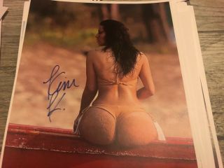 Kim Kardashian Thong Booty Signed 8.  5 X 11 Auto Autograph W/ Holo