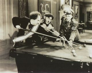 Three Stooges 8x10 Photo Tv Movies Pool Billiards