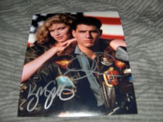Tom Cruise & Kelly Mcgillis Top Gun Signed 8x10 Photo