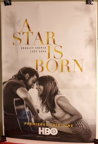 A Star Is Born Movie Poster From Hbo W/ Bradley Cooper & Lady Gaga