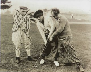 Three Stooges 8x10 Photo Tv Movies Golf