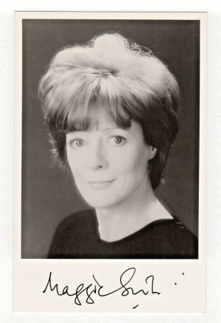 Maggie Smith Harry Potter Hook Autograph Hand Signed 3x5 Photo