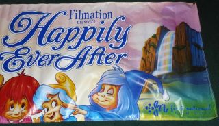 HAPPILY EVER AFTER 1990 MOVIE BANNER FILMATION SNOW WHITE 2