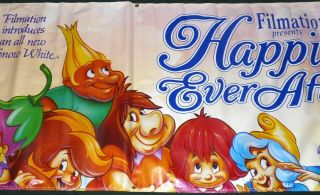 HAPPILY EVER AFTER 1990 MOVIE BANNER FILMATION SNOW WHITE 3