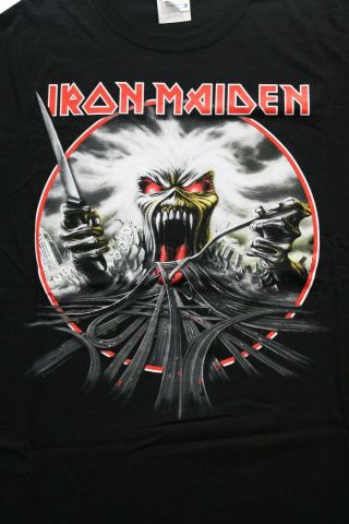 Iron Maiden 2010 Final Frontier Official California Tour T Shirt 2 Sided Rare Xl