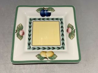 Villeroy & Boch French Garden Fleurence 8 " Square Plates Set Of 7 Rare Wow