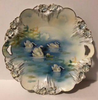 Test For Lady Rs Prussia 2 Handled Plate Mold 7 With Icicles 4 White Swans