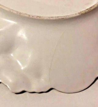 Test For Lady RS Prussia 2 Handled Plate Mold 7 With Icicles 4 White Swans 6