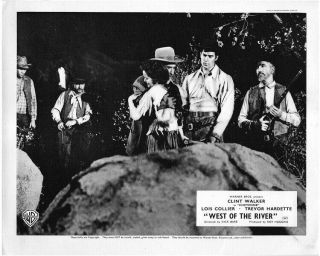 West Of The River Lobby Card Clint Walker As Cheyenne Tv Western 1956