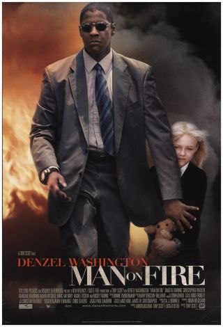 Man On Fire 2004 27x40 Orig Movie Poster Fff - 71488 Rolled Fine Christopher Wa.