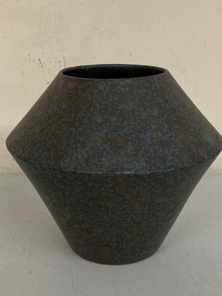 Vintage Diane Love Pottery Ceramic Vase Black Glaze Mid Century Mcm 7” Mikasa