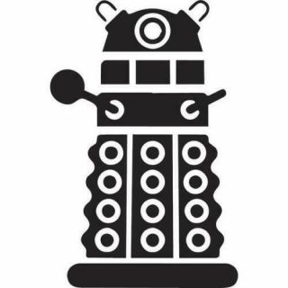 Doctor Who Darlek Sci - Fi Robot Bumper Sticker Or Fridge Magnet