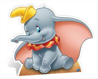 Dumbo The Elephant Official Disney Cardboard Fun Cutout/figure - For Your Party