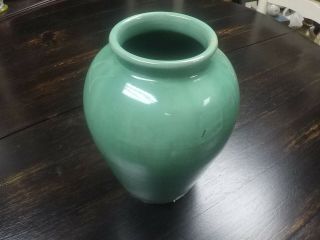 Bybee Pottery Cornelisons Large Green Vase
