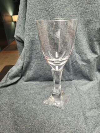 Moser Crystal Wine Glass Lancelot Goblet 9 Inch Handmade Crystal