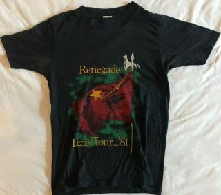 Thin Lizzy Vintage T - Shirt - Renegade 1981 -