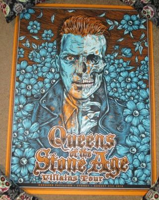 Queens Of The Stone Age Concert Gig Poster Sydney 8 - 31 - 18 2018 Ben Brown