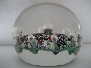 Paul Ysart Harlequin Paperweight c/w H cane,  PY Label,  Box and Cert 2