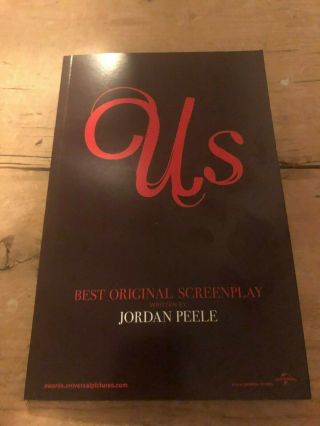 Jordan Peele " Us " Fyc Film Script Screenplay For Your Consideration