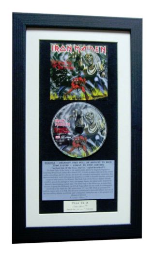 Iron Maiden Number Of Beast Classic Cd Album Top Quality Framed,  Fast Global Ship