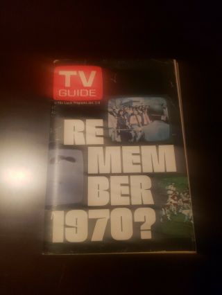1/2 - 8/1971 Tv Guide Remember 1970? Year In Review Nyc Metro Area Edition