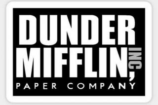 The Office,  Dunder Mifflin Paper Company Inc.  Logo Magnet,