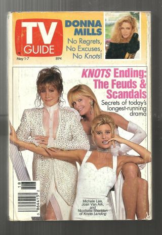Tv Guide - 5/1993 - Knots Landing - Donna Mills - Melanie Mayron - Joanne Woodward