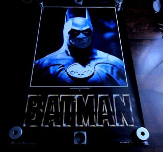 Tim Burton Batman Michael Keaton Poster Olp Dc Comics Vintage 23 " X 35 "