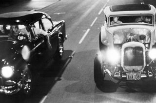 American Graffiti 24x36 Poster Drag Race 1932 Deuce Coupe 