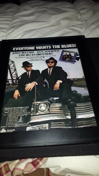 The Blues Brothers Rare Tour Promo Poster Ad Framed