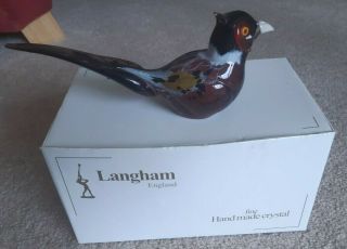 Langham Glass Hand - Made Bird Figure 