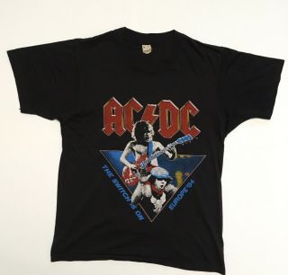 Ac/dc Vintage Tour T Shirt