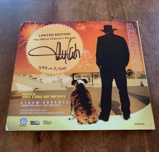 Toby Keith - Autographed/signed Cd - Rare Limited Edition - " Shock N Y 